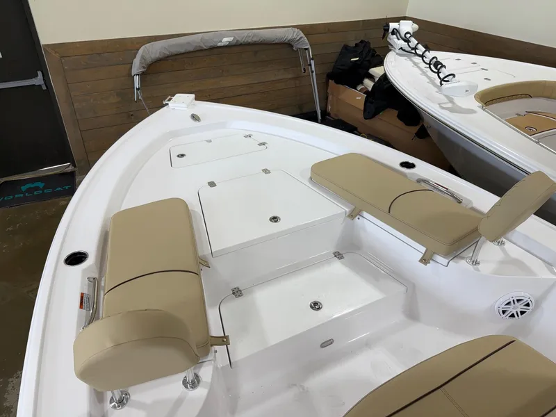 Slide: The Image of Interior view of Sportsman Masters 227 Bay Boat 2026. - 5
