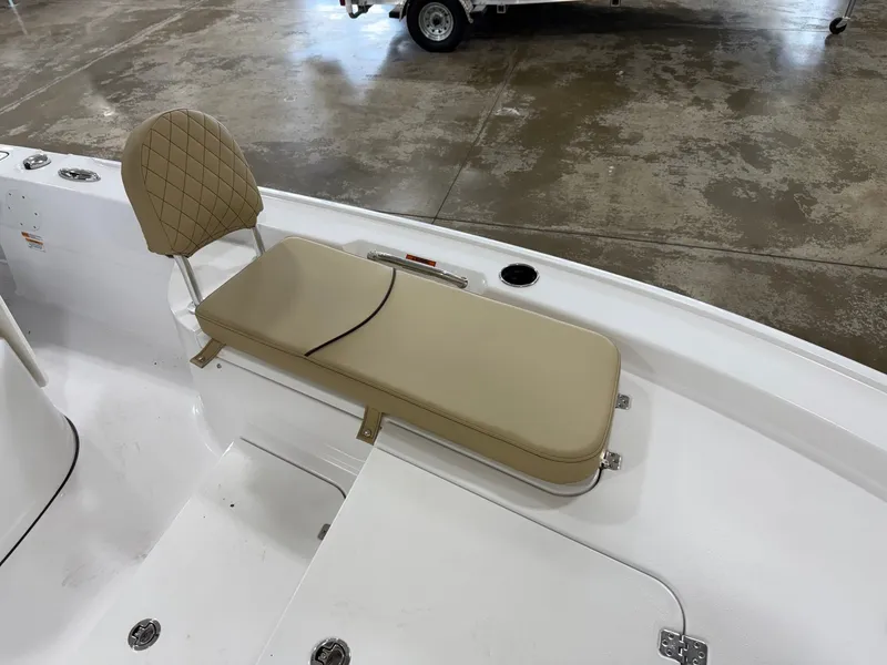 Slide: The Image of Bench seat on Sportsman Masters 227 Bay Boat, 2026 model. - 6
