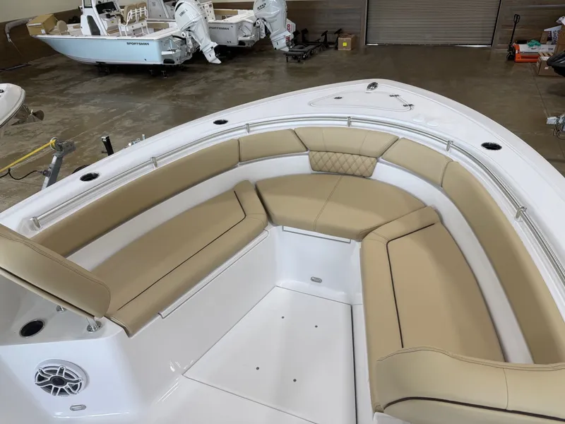 Slide: The Image of Interior view of Sportsman Heritage 261 Center Console 2026. - 16
