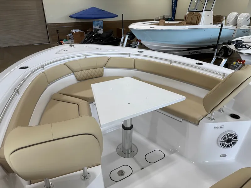 Slide: The Image of Interior view of Sportsman Heritage 261 Center Console 2026 boat. - 19