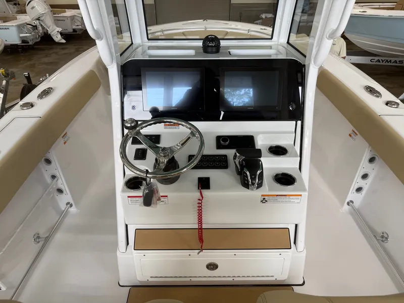 Slide: The Image of Interior view of Sportsman Heritage 261 Center Console 2026. - 3