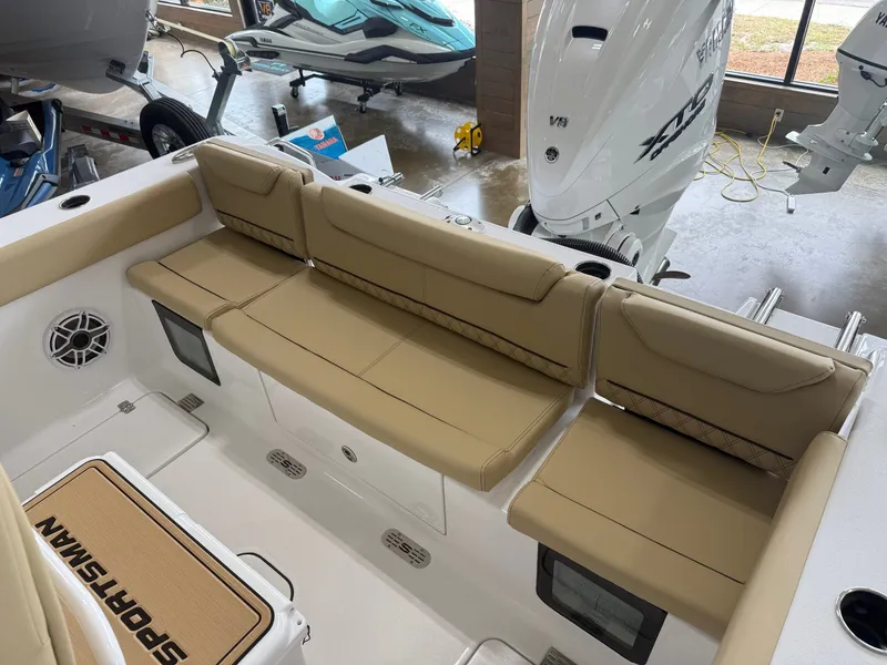 Slide: The Image of Interior view of Sportsman Heritage 261 Center Console 2026 boat. - 4