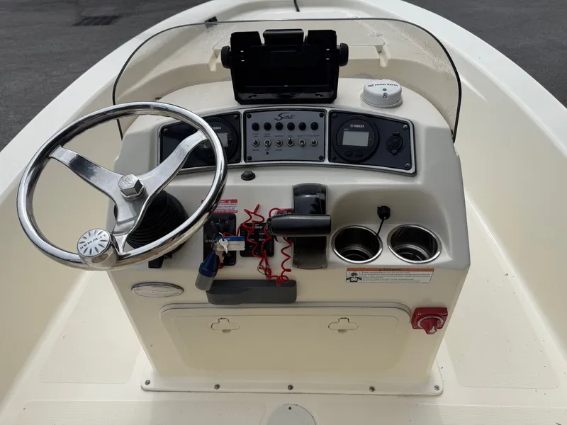 Slide: The Image of Control console of Scout 177 Sport boat, year 2021. - 5