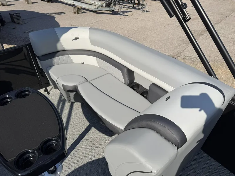 Slide: The Image of Interior of a 2026 Starcraft EXS 5 R DH boat. - 14