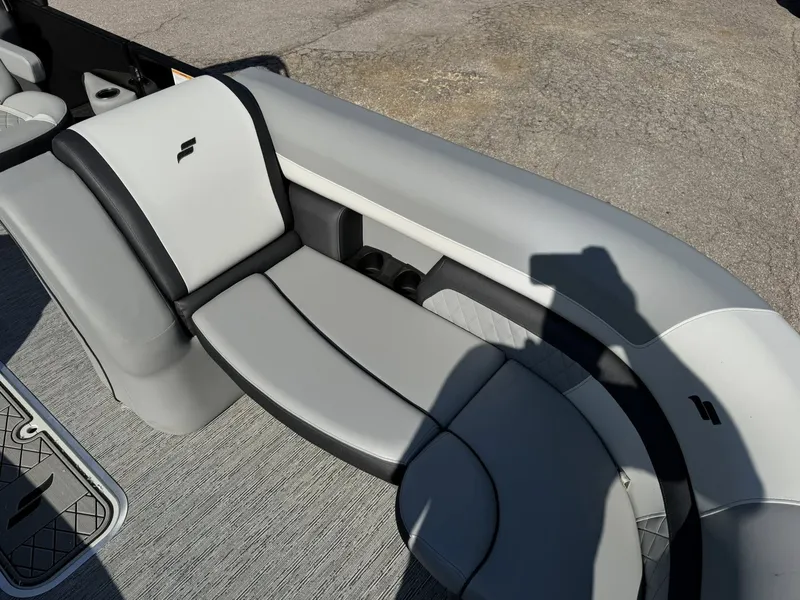 Slide: The Image of Interior of 2026 Starcraft EXS 5 R DH with gray upholstery. - 18