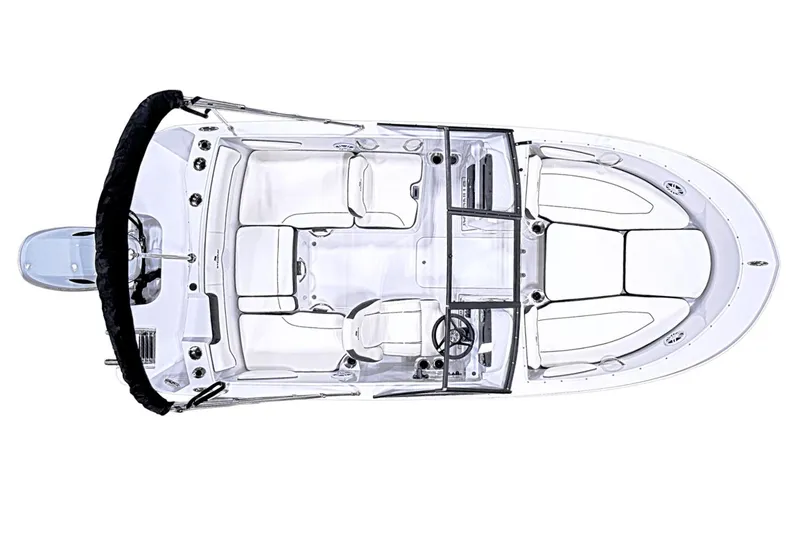 Slide: The Image of Manufacturer Provided Image: Top view of 2026 Stingray 172 DC boat, showcasing seating and layout design. - 7