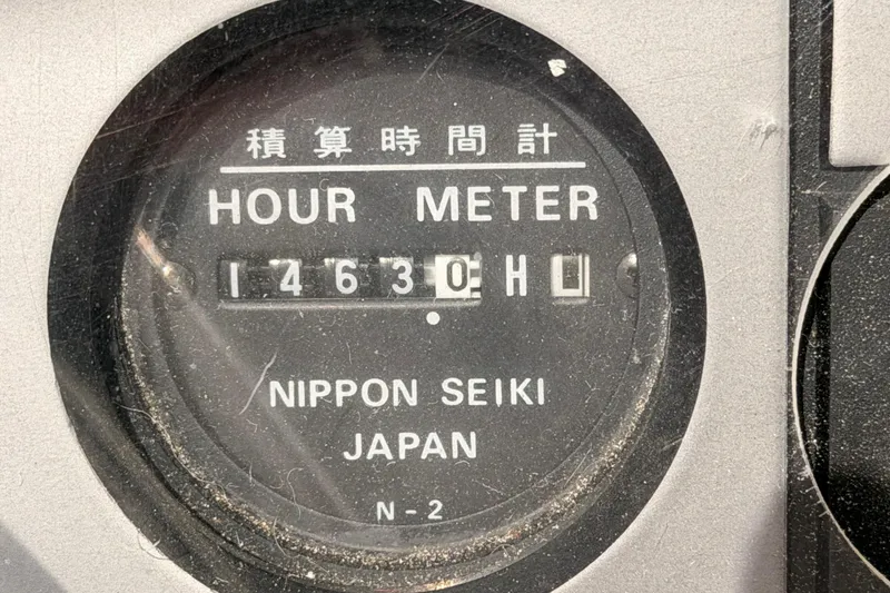 Slide: The Image of Hour meter reading 14630 hours on a 1998 Hunter Legend 40.5, Nippon Seiki Japan. - 25