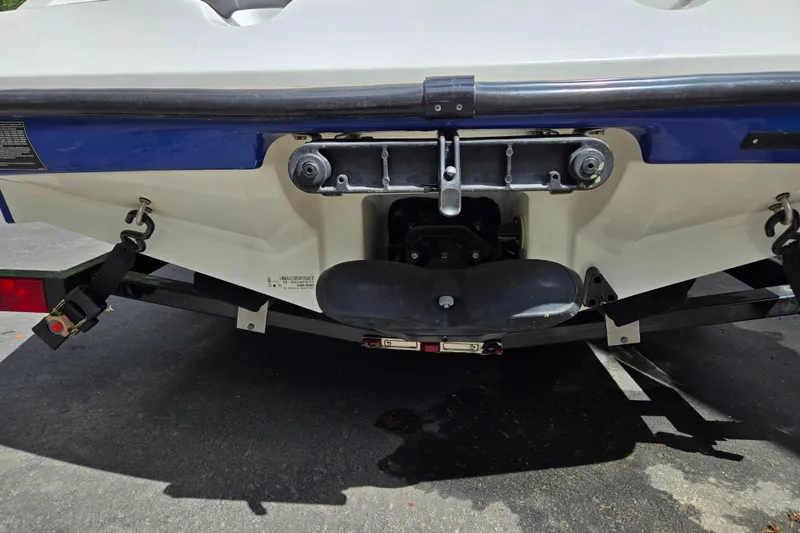 Slide: The Image of Rear view of a 2011 Sea-Doo Sport Boats 180 Challenger SE on a trailer. - 3