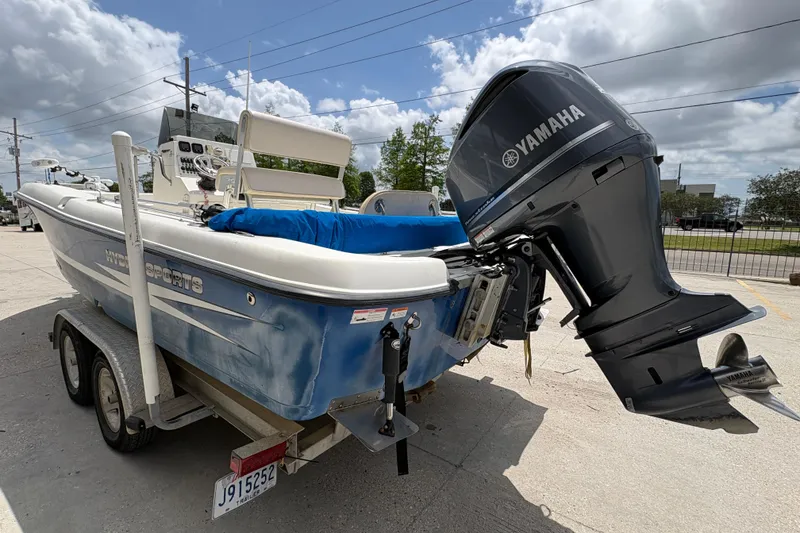 Slide: The Image of 2008 Hydra-Sports Bay Bolt 23 boat with Yamaha outboard motor on trailer. - 5