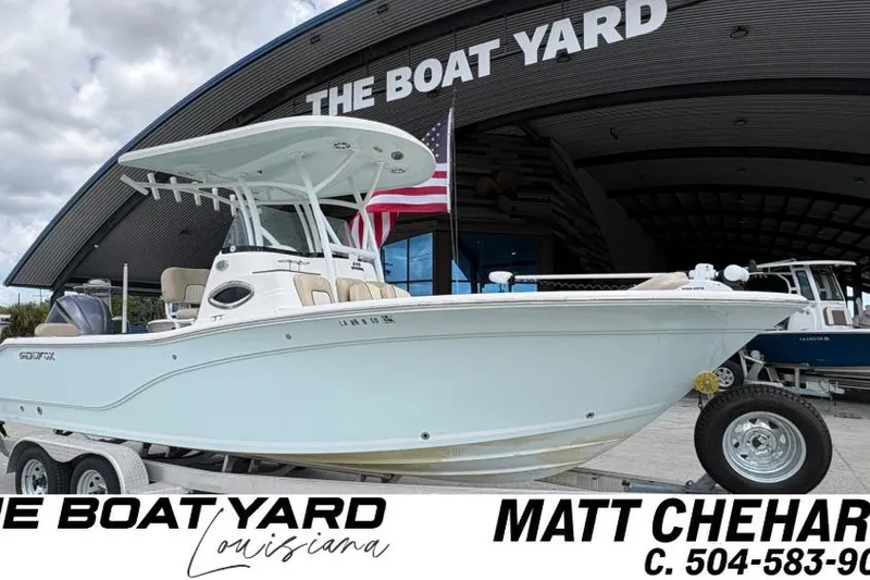 The Image of 2015 Sea Fox 249 Avenger boat displayed at The Boat Yard, Louisiana. - 0