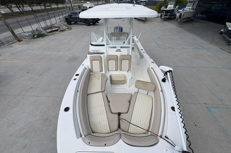 Slide: The Image of 2015 Sea Fox 249 Avenger boat with spacious seating and modern design. - 20