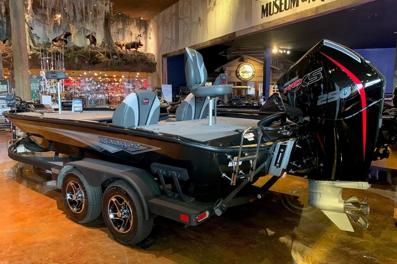 The Image of 2026 Ranger ALPHA 208 boat with Mercury Pro XS 250 engine in showroom display. - 0