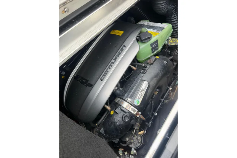 Slide: The Image of 2020 Centurion Ri237 engine compartment with visible components and branding. - 20