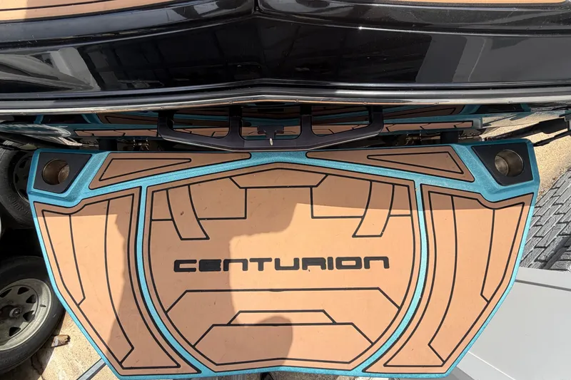 Slide: The Image of 2020 Centurion Ri237 boat deck with custom design and logo. - 22