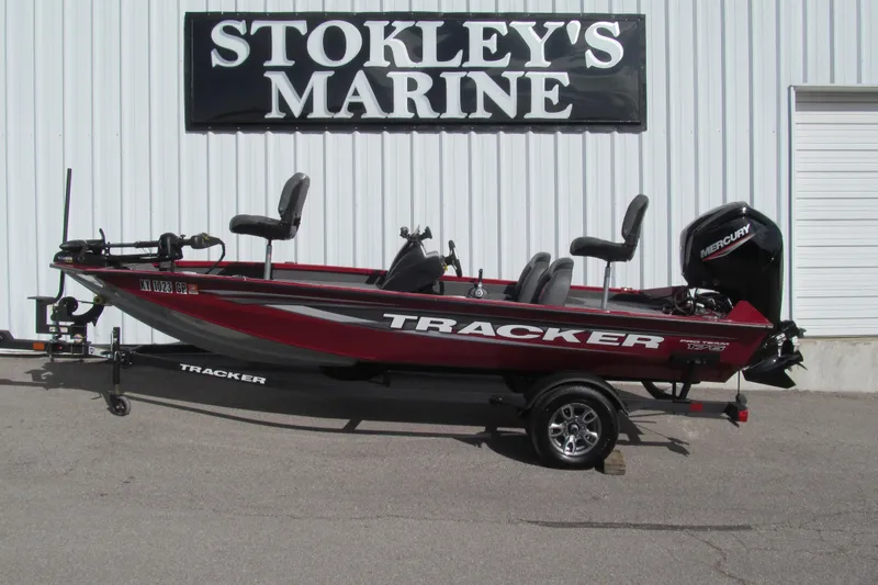 The Image of 2025 Tracker Pro Team 175 boat at Stokley's Marine dealership. - 1