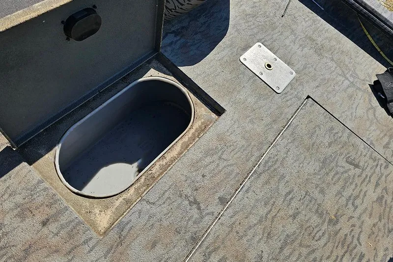 Slide: The Image of 2020 Xpress XP200 Catfish boat interior with open storage compartment. - 9