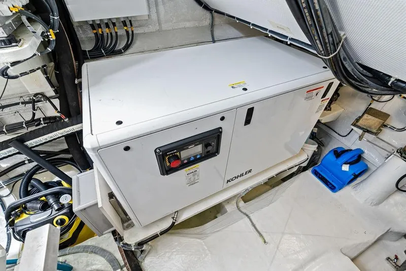 Slide: The Image of Engine room of 2024 Sunreef 80 Power yacht with Kohler generator. - 119