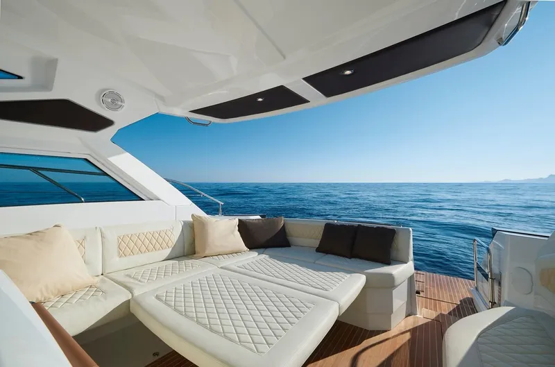 Slide: The Image of 2018 Beneteau Gran Turismo 40 yacht on open water. - 4
