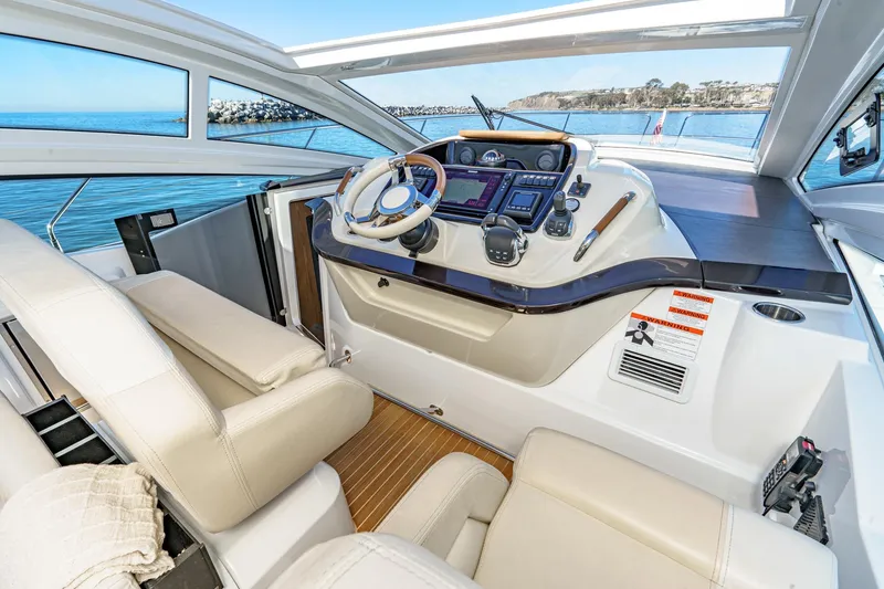 Slide: The Image of Interior view of 2018 Beneteau Gran Turismo 40 cockpit. - 45