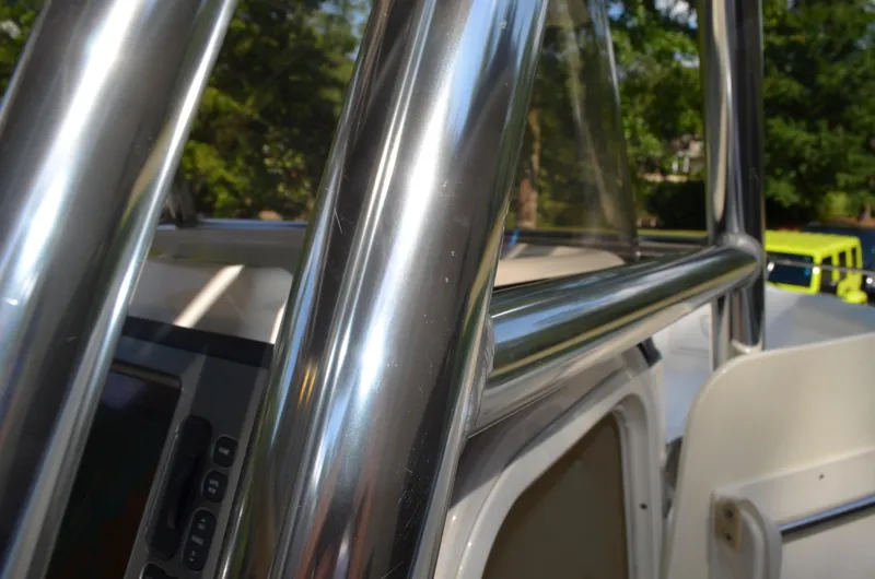 Slide: The Image of Close-up of a 2008 Century 2600 Center Console boat. - 45