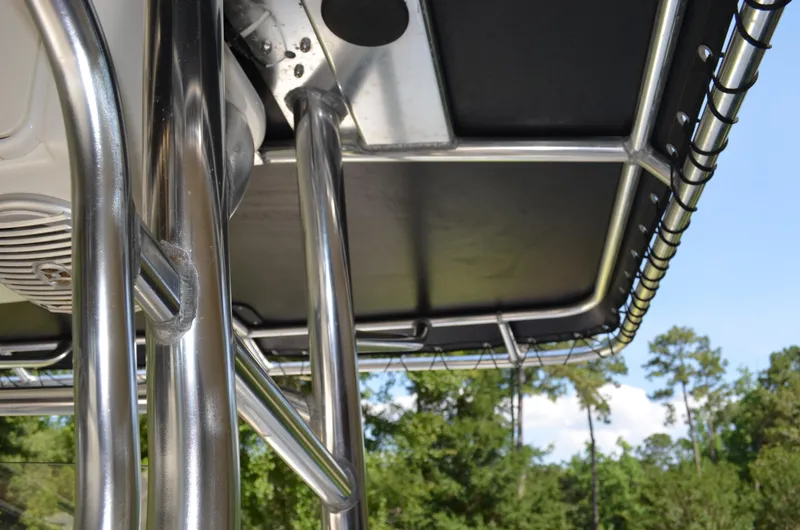 Slide: The Image of Close-up of Century 2600 Center Console boat, year 2008. - 46