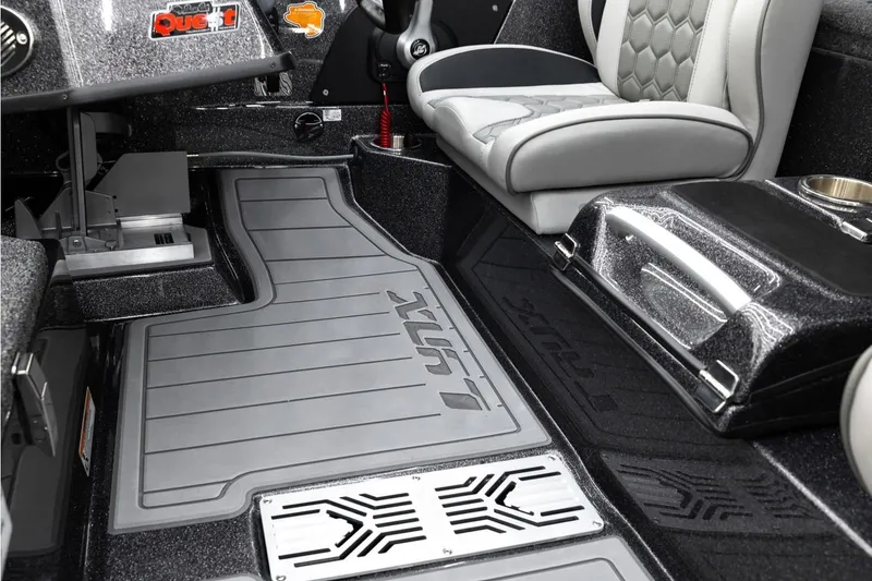 Slide: The Image of 2026 Bass Cat Lynx STS interior with sleek seating and modern design elements. - 5