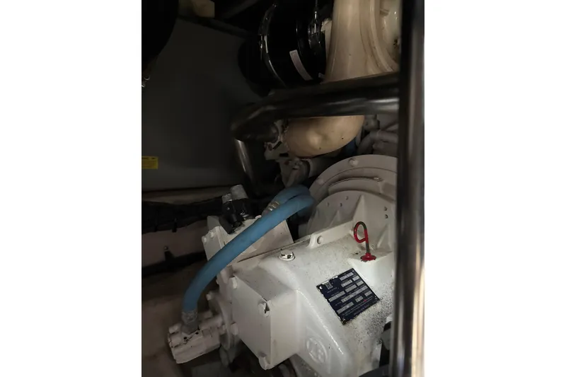 Slide: The Image of Engine compartment of a 2007 Sea Ray 44 Sedan Bridge yacht. - 65