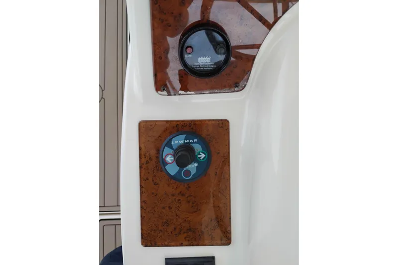 Slide: The Image of Control panel of a 2005 Silverton 38 Convertible boat with Lewmar bow thruster. - 25