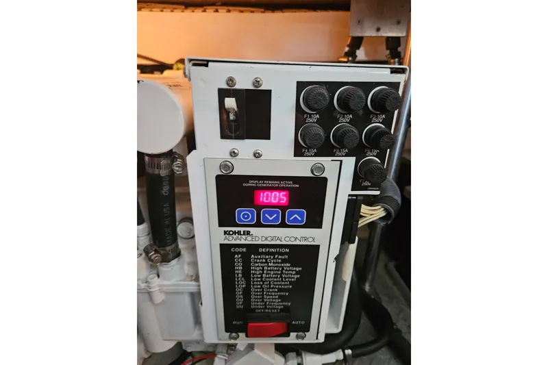 Slide: The Image of Kohler advanced digital control panel on 2007 Formula 400 Super Sport boat. - 26