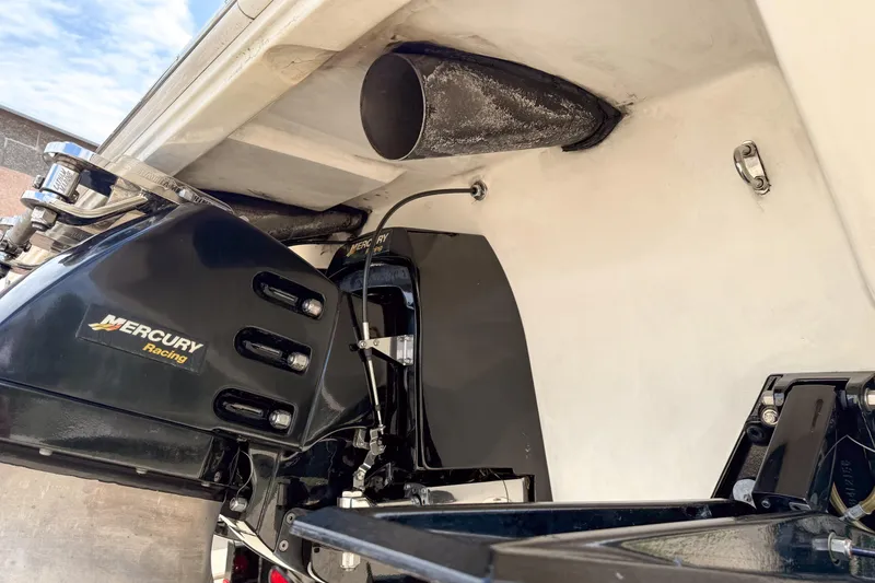 Slide: The Image of 2007 Fountain 42 Lightning boat with Mercury Racing engine detail. - 17