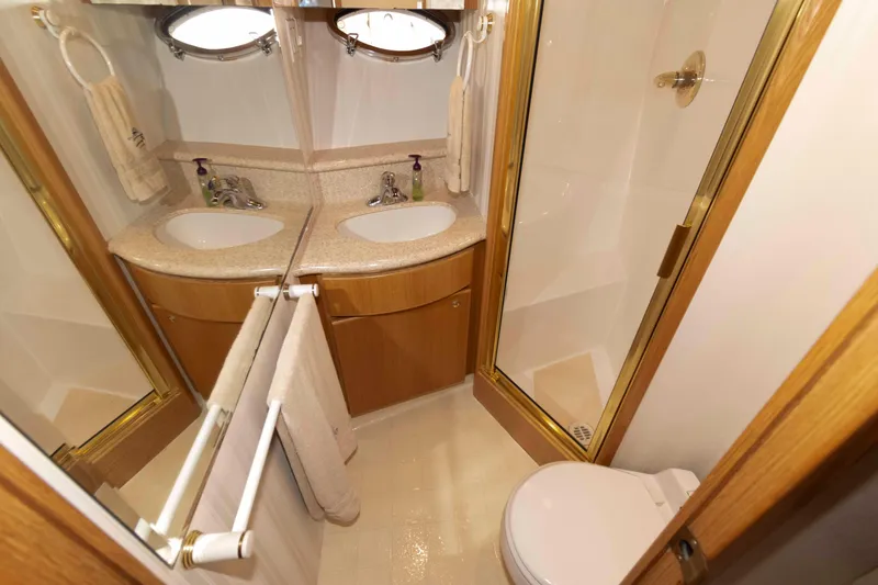 Slide: The Image of Stacked washer and dryer in 1999 West Bay 58 Sonship Pilothouse MY yacht. - 36