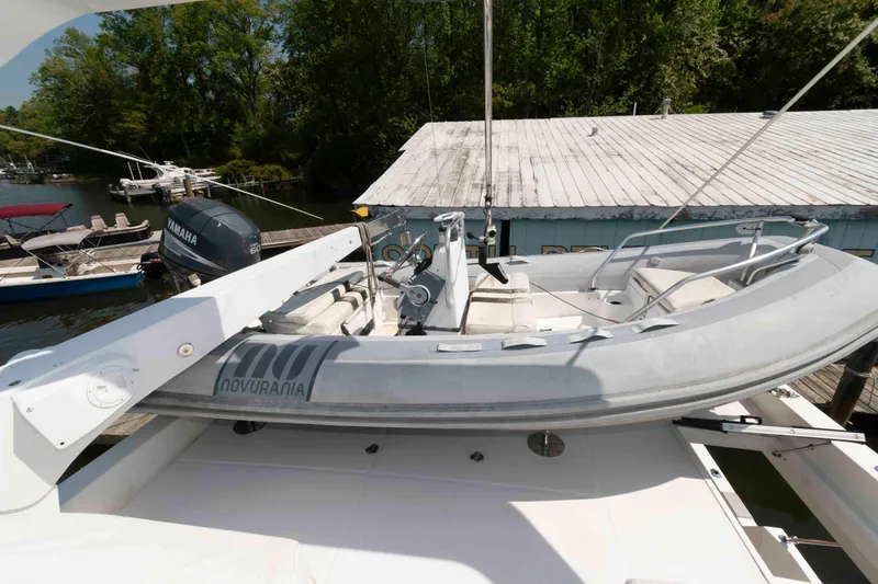 Slide: The Image of Engine room of 1999 West Bay 58 Sonship Pilothouse MY, showcasing marine machinery. - 39