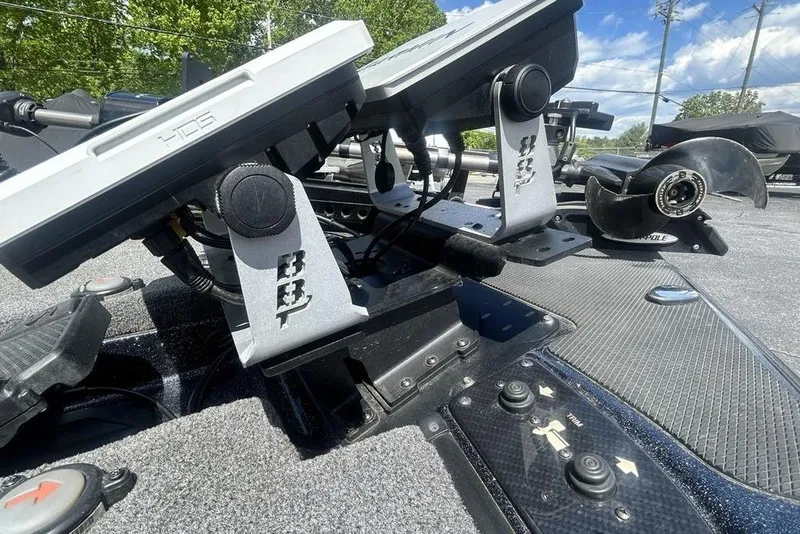 Slide: The Image of Close-up of Phoenix 919 ZXL boat dashboard with electronic displays and controls, 2025 model. - 11