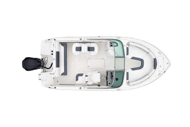 Slide: The Image of Manufacturer Provided Image: Top view of a 2022 Robalo R227 Dual Console boat. - 61
