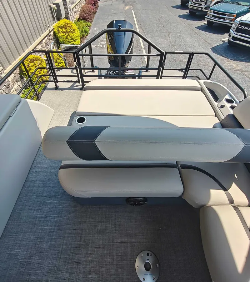Slide: The Image of Interior of a 2023 Sylvan L-3 CLZ DH pontoon boat. - 14