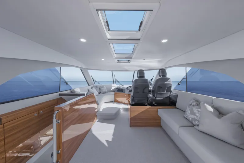 Slide: The Image of Luxurious interior of 2026 Maritimo M50 yacht with panoramic ocean views. - 17