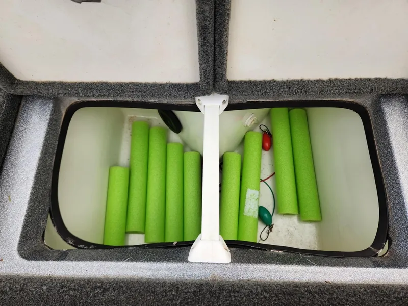 Slide: The Image of Green foam in Ranger Z520 boat storage compartment, year 2011. - 17