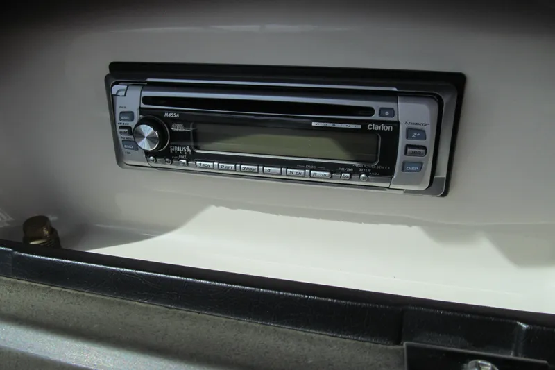 Slide: The Image of Clarion marine stereo installed in a 2006 Sea Ray 205 Sport boat. - 8