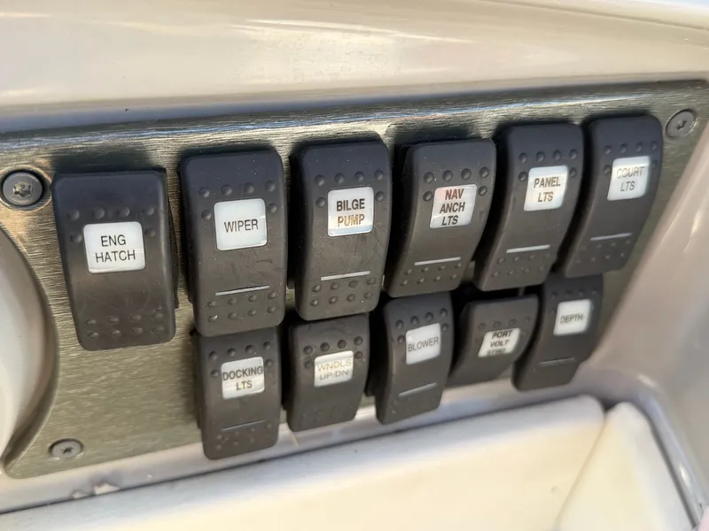 Slide: The Image of Switch panel of a 2002 Formula 330 Sun Sport boat. - 17