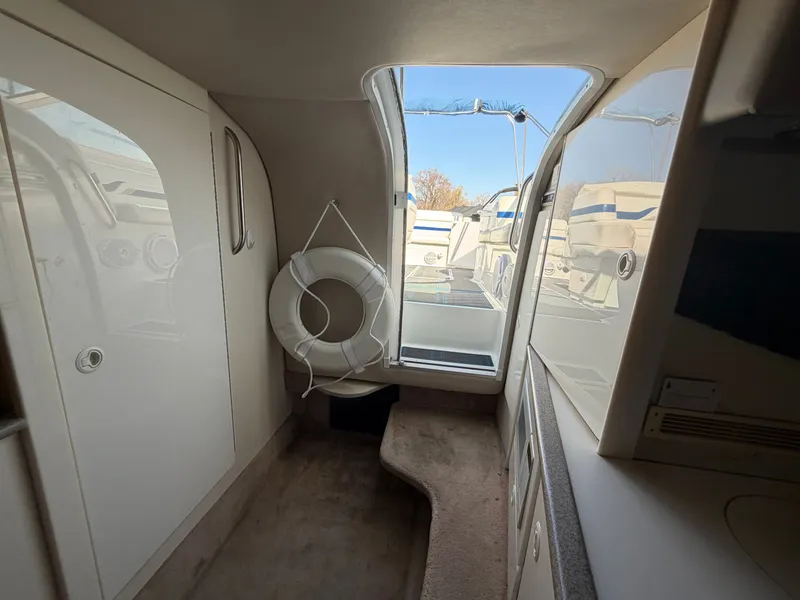 Slide: The Image of Interior of a 2002 Formula 330 Sun Sport boat with life ring. - 35