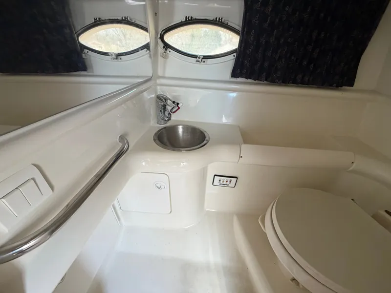 Slide: The Image of Interior of a 2002 Formula 330 Sun Sport yacht with sink and toilet. - 37