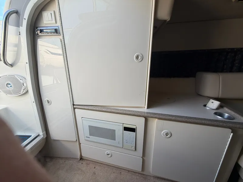 Slide: The Image of Interior of 2002 Formula 330 Sun Sport with microwave. - 38
