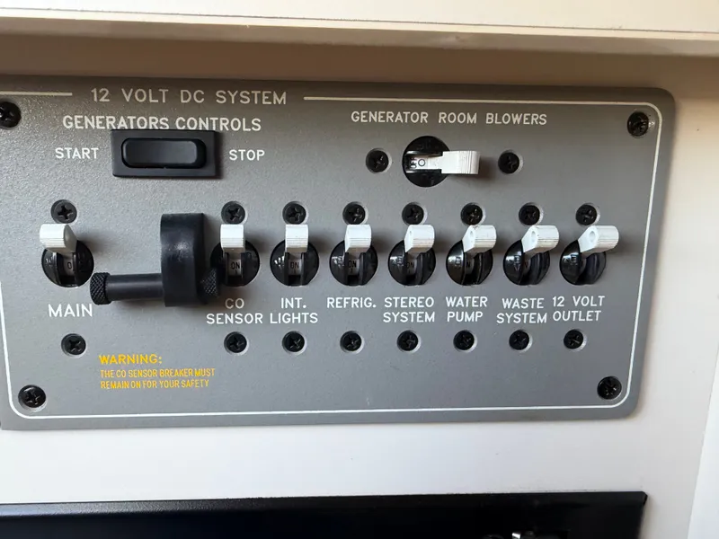 Slide: The Image of Control panel of 2002 Formula 330 Sun Sport boat. - 42