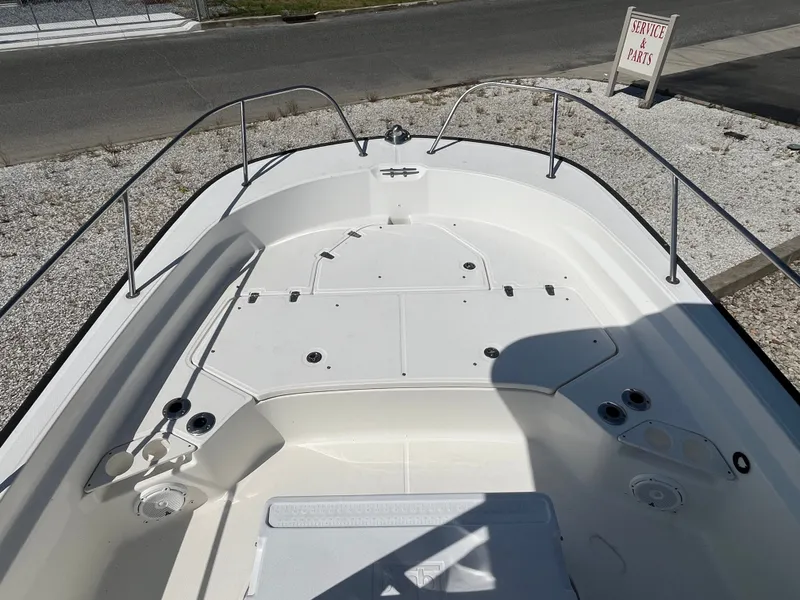 Slide: The Image of Boston Whaler 210 Montauk 2021 boat, bow deck view. - 8
