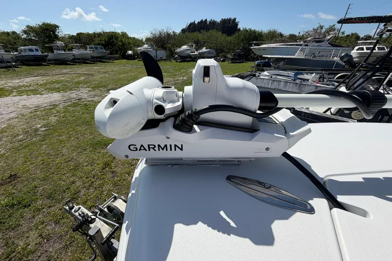 Slide: The Image of 2023 Contender 28 Tournament with Garmin marine equipment on deck. - 4