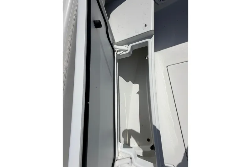 Slide: The Image of Interior view of 2023 Contender 28 Tournament boat storage compartment. - 6