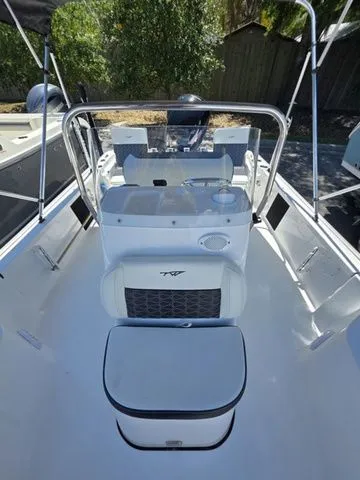 Slide: The Image of 2024 Tidewater 1910 Bay Max boat cockpit view. - 23