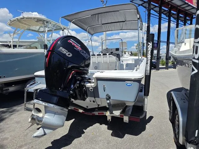 Slide: The Image of 2024 Tidewater 1910 Bay Max boat with outboard motor. - 29