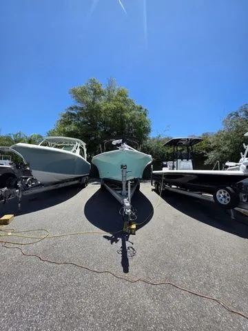Slide: The Image of 2023 C-Hawk 25 Center Console boat on trailer. - 7