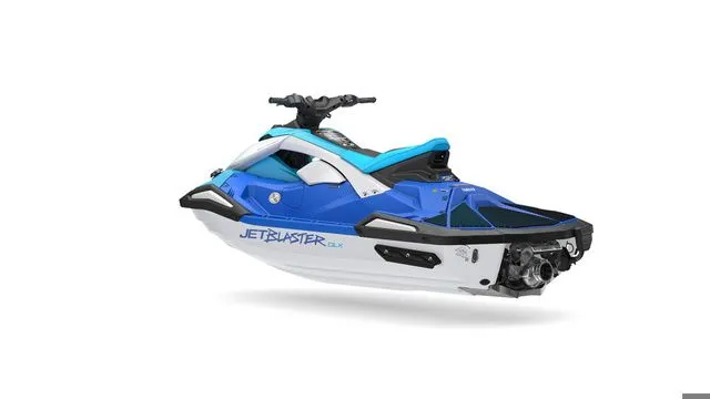 Slide: The Image of 2026 Yamaha WaveRunner JetBlaster in blue and white. - 5